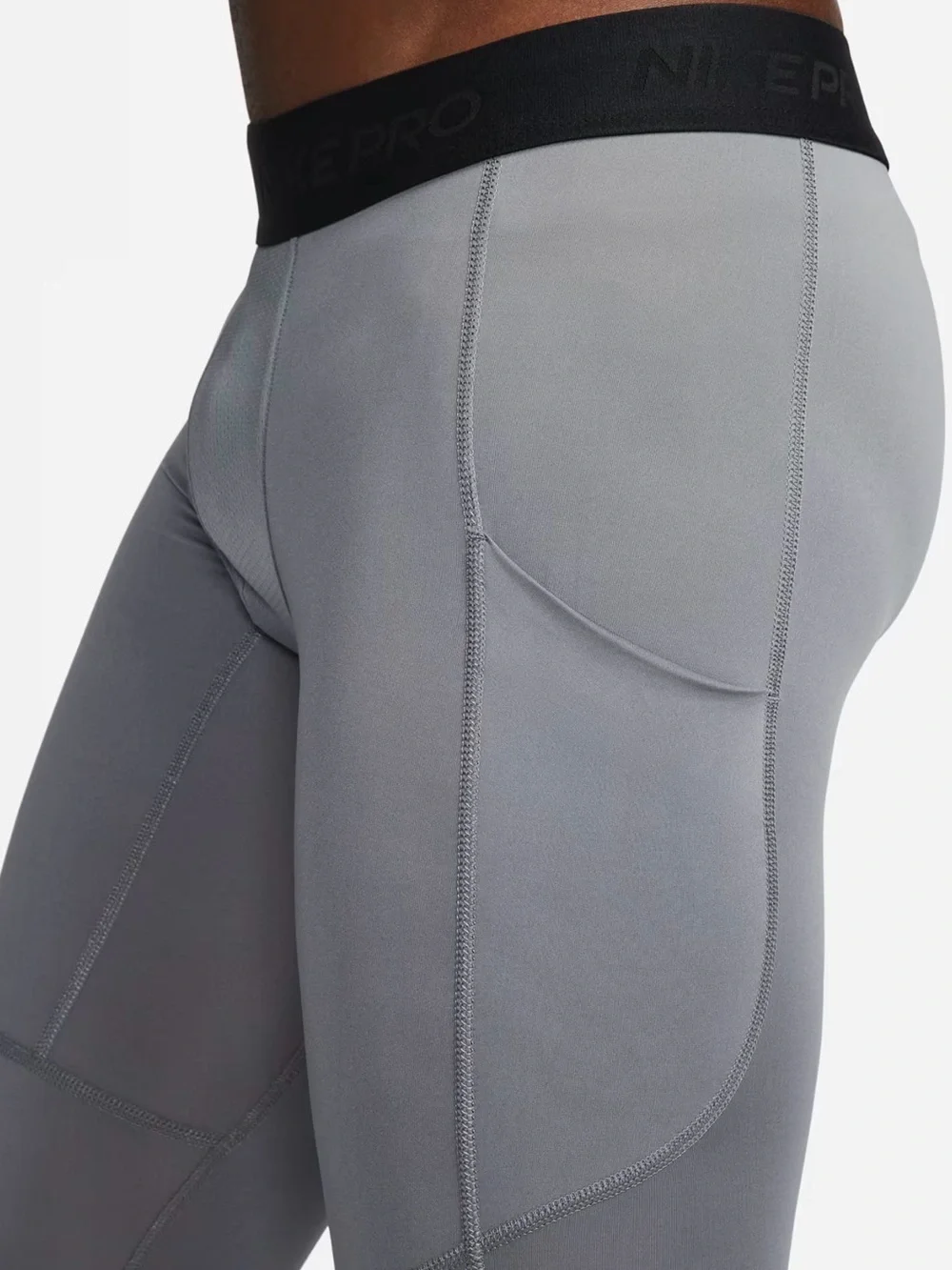 Nike Pro Collection Grey 3/4 Compression Tights Mens S NWT